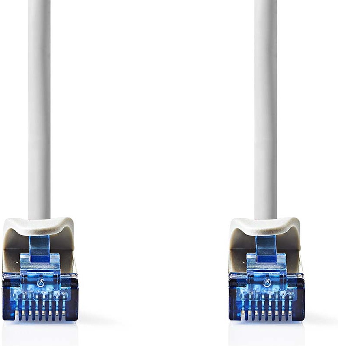 Nedis CAT6a netwerkkabel - S/FTP - RJ45 Male - RJ45 Male - 3.00 m - Snagless - Rond - LSZH - Grijs - Label