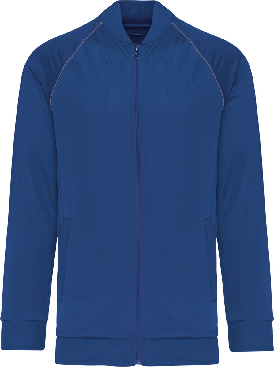 PROACT® Unisex trainingsjas met rits en biesje PA384 Dark Royal Blauw
