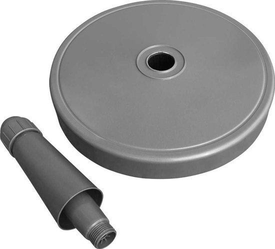 Kopu® Vulbare Parasolvoet 70 kg voor Grote Parasols - Zwart
