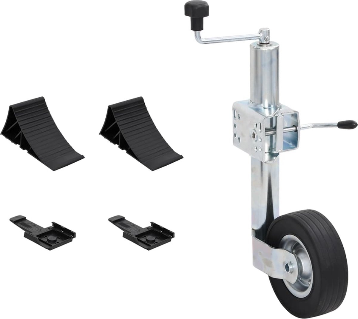 vidaXL - Neuswiel - met - spanklem - en - wielblokken - 60 - mm