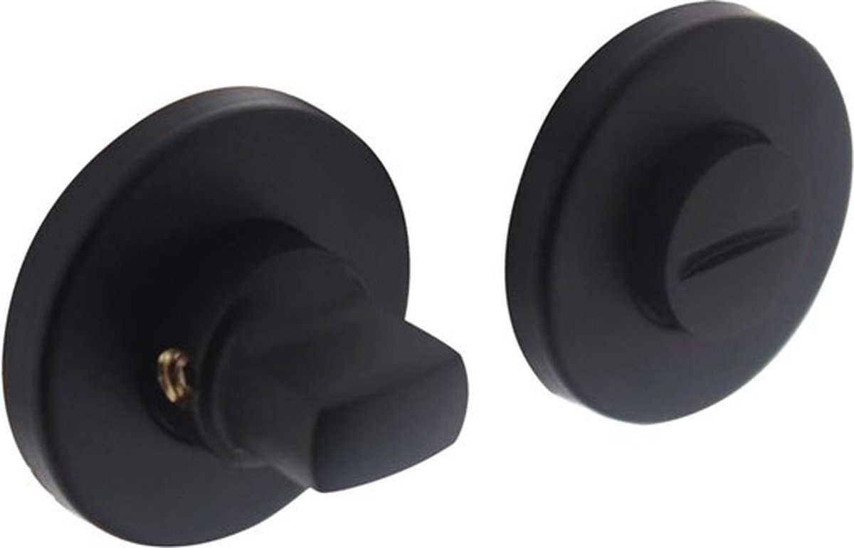Intersteel WC-sluiting - rond - 8mm - verdekt kunstof - mat zwart