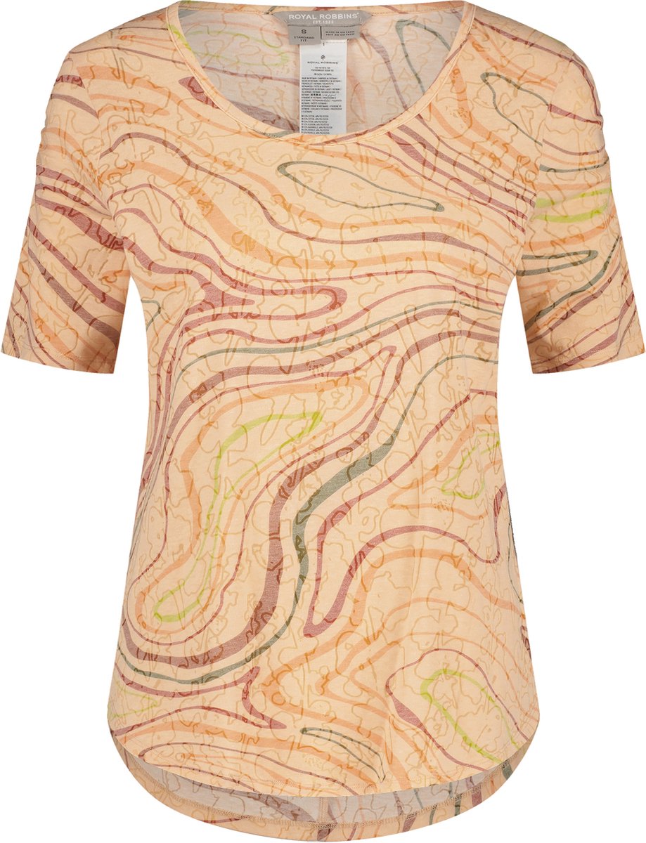 Royal Robbins Featherweight Scoop Tee Shirt Dames Pacific Sunset Tidal Pt