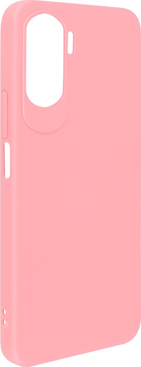Avizar Hoes Geschikt voor Honor 90 Lite Halfstijf met Soft Touch afwerking, Lichtroze