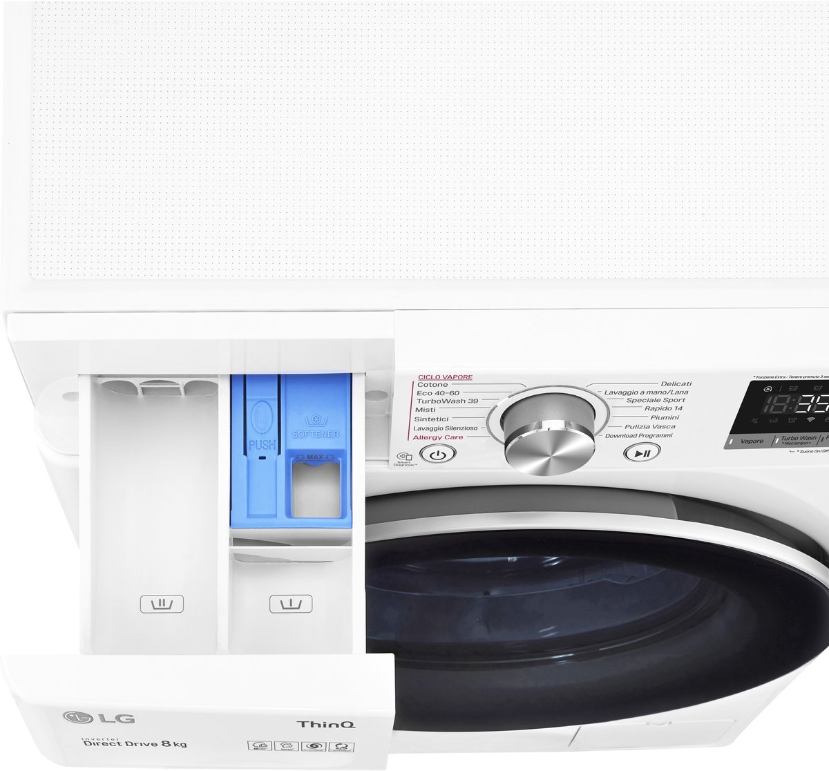 LG F4WV708S1E 8 kg wasmachine met wifi