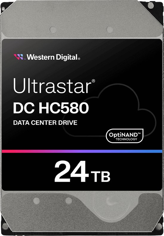 Western Digital Ultrastar DC HC580 interne harde schijf 24 TB 7200 RPM 512 MB 3.5" SAS — afbeelding 3
