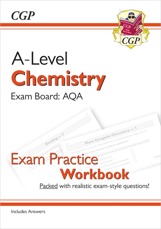 A-Level Chemistry: AQA Year 1 & 2 Exam Practice Workbook - i ... - cover