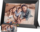 Digitale fotolijst wifi 101 inch HD IPS-touchscreen elektronische fotolijst met 32 GB geheugen automatische rotatie delen van foto's of video's overal via de app zwart