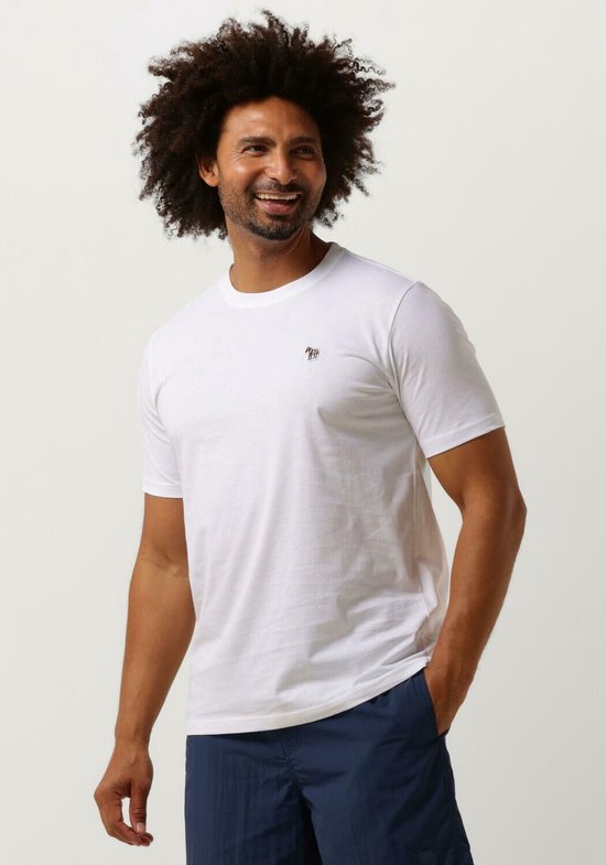 Paul Smith Mens Reg Fit T-shirt Polo's & T-shirts Heren - Polo shirt - Wit - Maat XXL