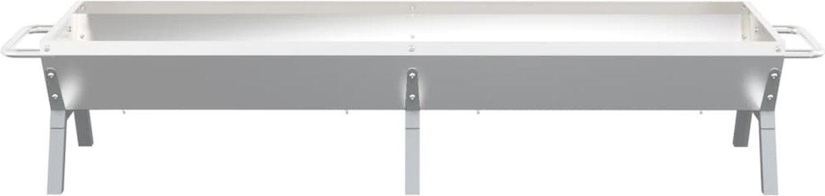 vidaXL Barbecueplaat 158x42x31 cm roestvrij staal zilverkleurig