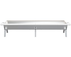vidaXL Barbecueplaat 158x42x31 cm roestvrij staal zilverkleurig