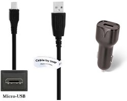 OneOne 2.1A Auto oplader + 1,8m standaard Micro USB kabel. Universele autolader adapter past op Samsung Galaxy On7 Pro, On8, S i9000, S Plus, Ace, Champ, Chat, Corby, Mega, Metro, Grand, Instinct, Omnia, Fame