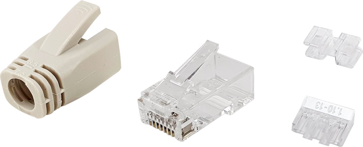 Connector RJ45 Categorie 6 UTP Equip 121176 Transparant 100 Stuks