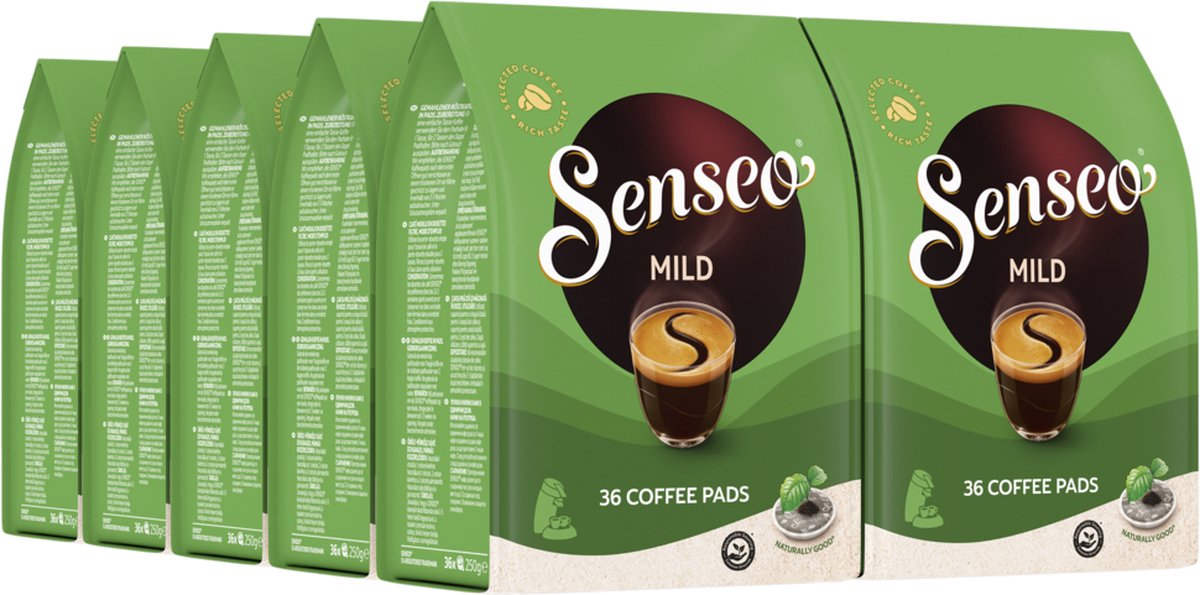 Goedkoopste Senseo Mild Koffiepads - Intensiteit 3/9 - 10 x 36 pads