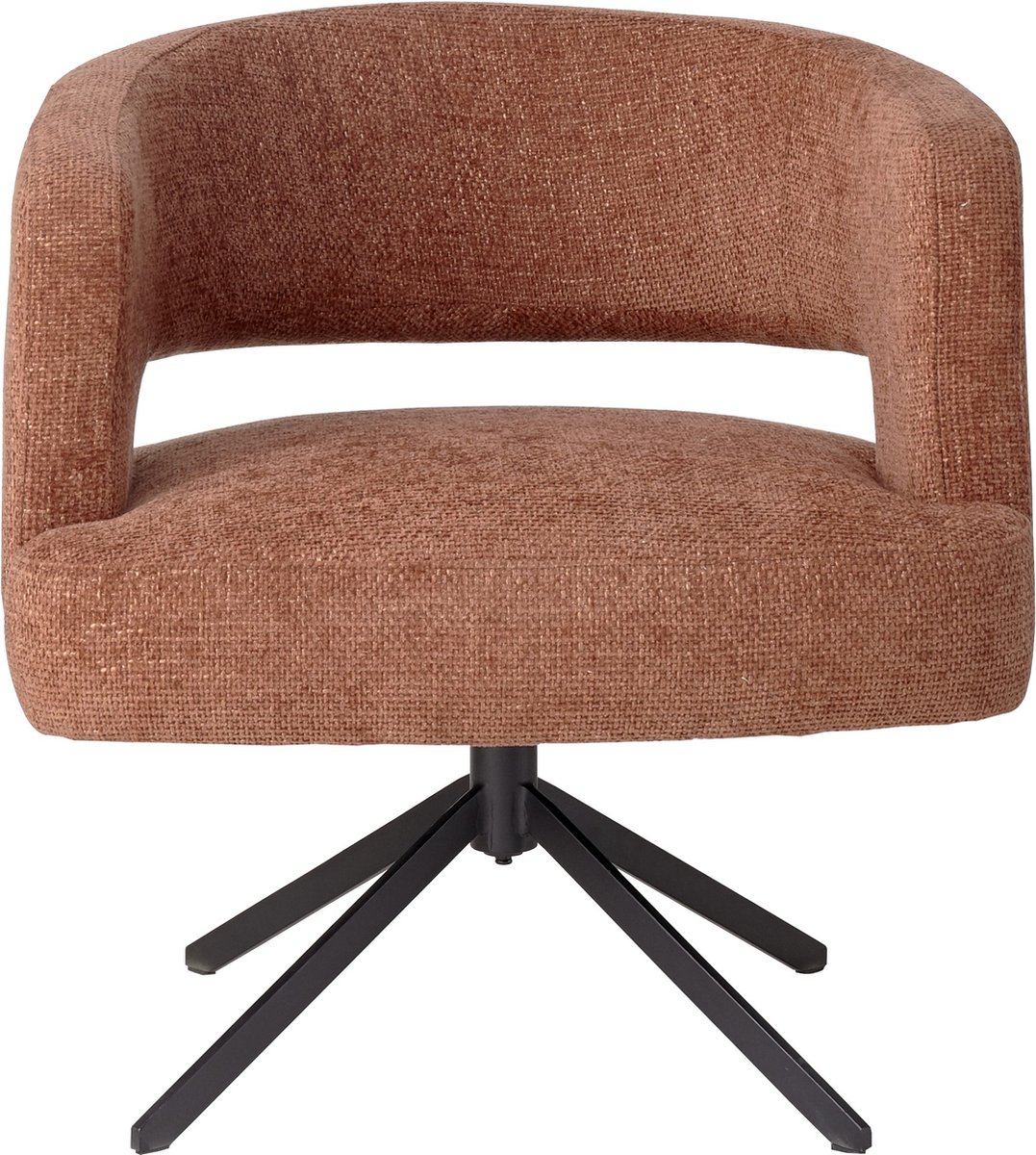 PTMD Eetkamerstoel Baldr - Bruin - 74.4x72x76cm