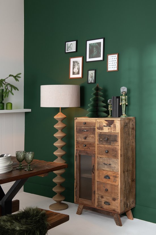 J-Line cadre photo Basic - bois - noir - grand - 2 pièces