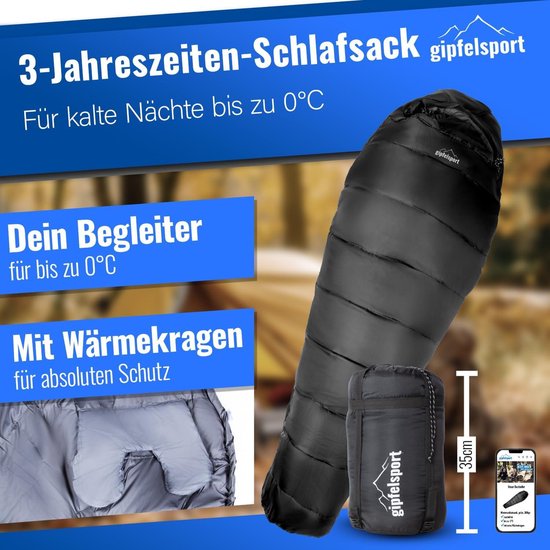 Agemore Ultra lichte rechthoekige slaapzak - geschikt voor outdoor camping, rugzakreizen en wandelen - lente zomer herfst - waterdicht en compact - kinderen jongeren volwassenen Sleeping Bag — afbeelding 4