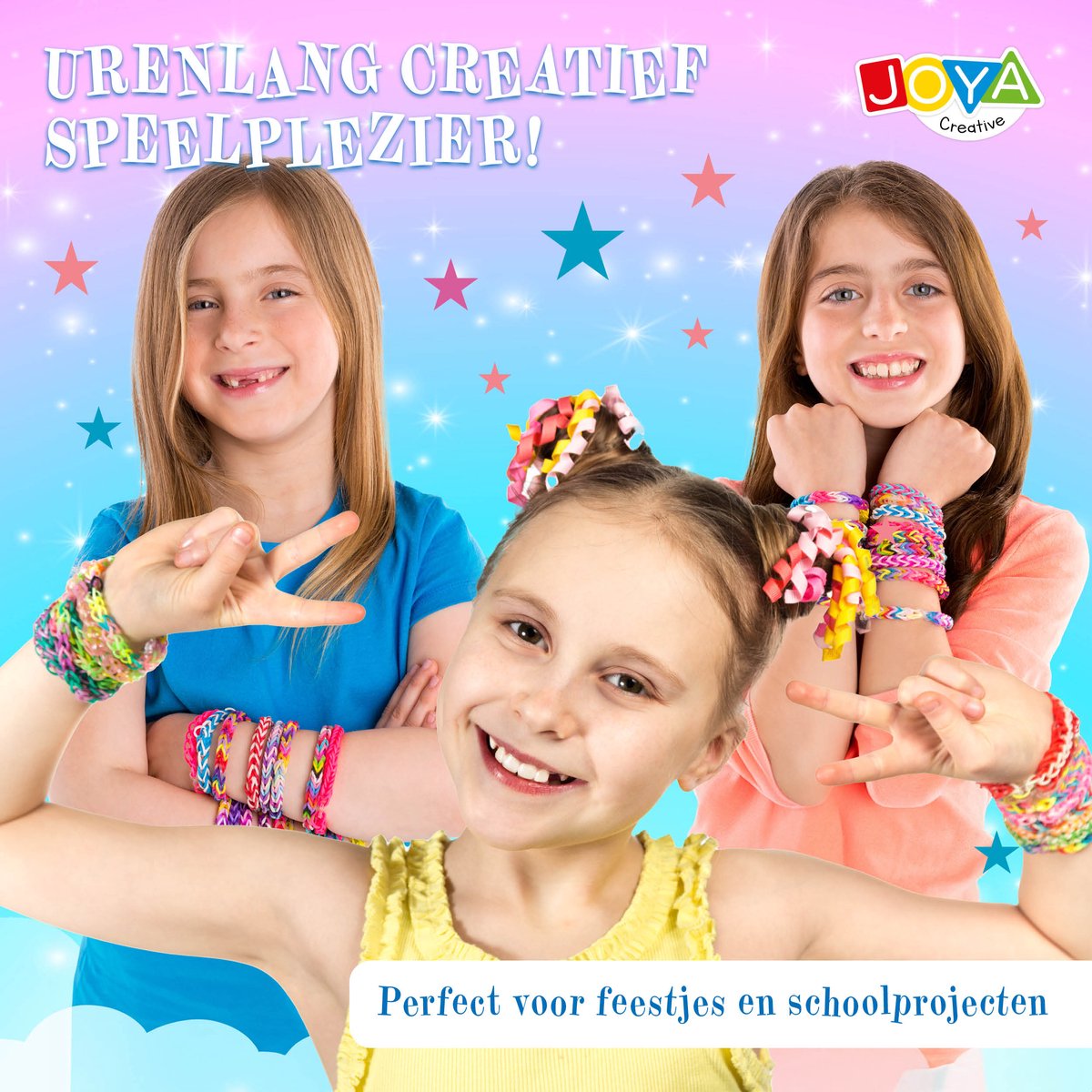 Joya Creative Loombandjes XXL Starter Set - 6200+ delig incl. Loombord - 22 Kleuren - Knutselkoffer - Armbandjes Maken - Loom Bandjes Pakket – Knutselen Meisjes — afbeelding 8