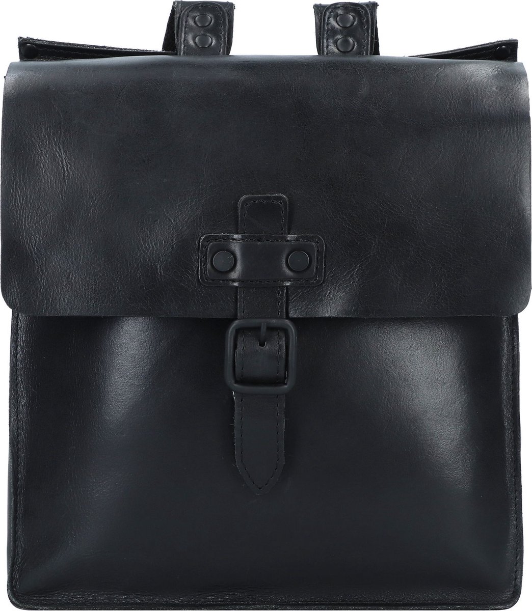 HAROLD'S Leren Vrije tijd rugzak Rugzak Aberdeen Backpack Black Zwart