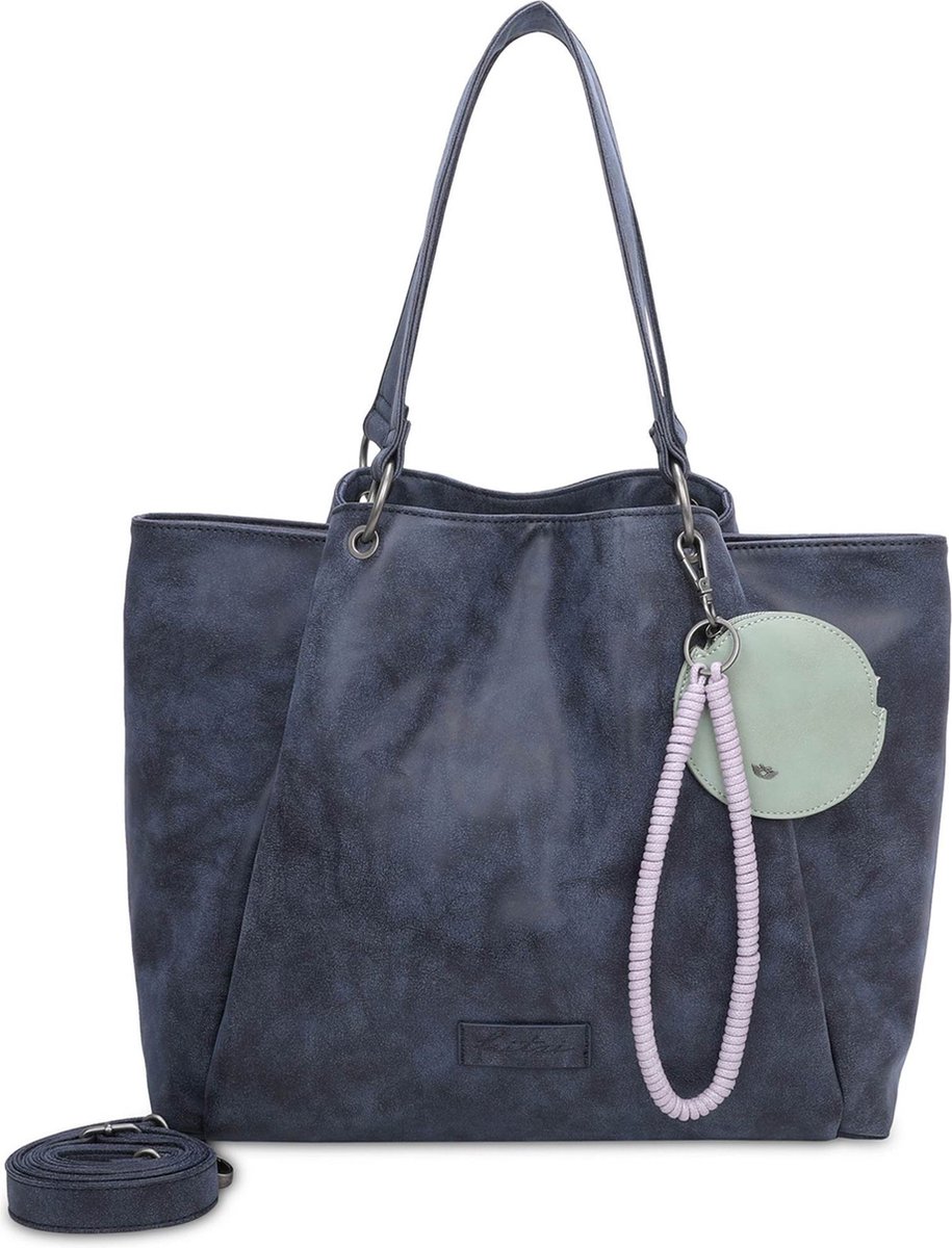 Fritzi aus Preußen shopper Fritzi42N Vintage Shopper True Blue donkerblauw