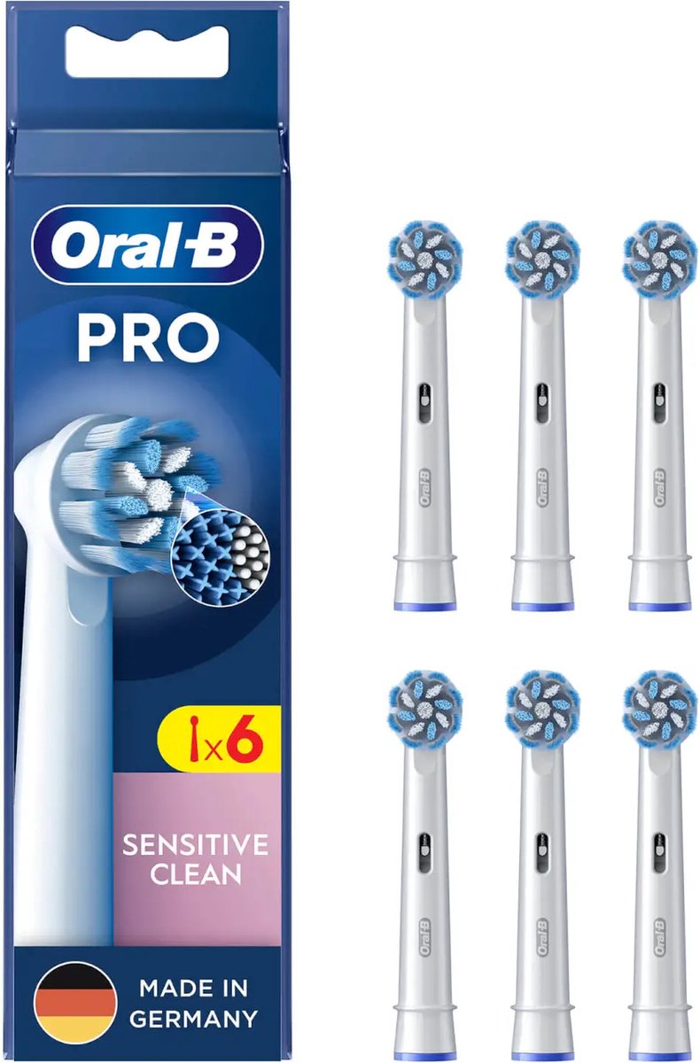 Oral-B opzetborstels Pro Sensitive Clean 6 stuks