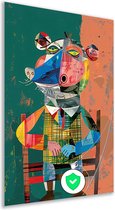 Muis posters - Dier muurdecoratie - Wanddecoratie Stoel - Muurdecoratie modern - Slaapkamer posters - Kunst poster 70x105 cm
