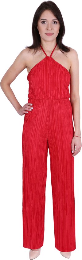 John Zack Rode jumpsuit met strepen