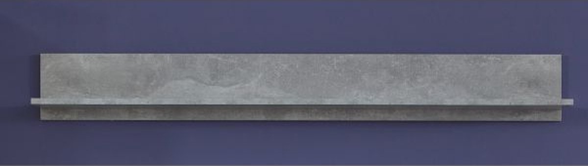 Wandplank Rock | 148 X 18 X 19 Cm | Stone Grey - Trendteam - Wandrek - Grijs - Melamine; MDF