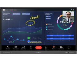 BenQ RP8603 Interactief flatscreen 2,18 m (86") Wifi 450 cd/m² 4K Ultra HD Zwart Touchscreen Type processor Android 11 18/7