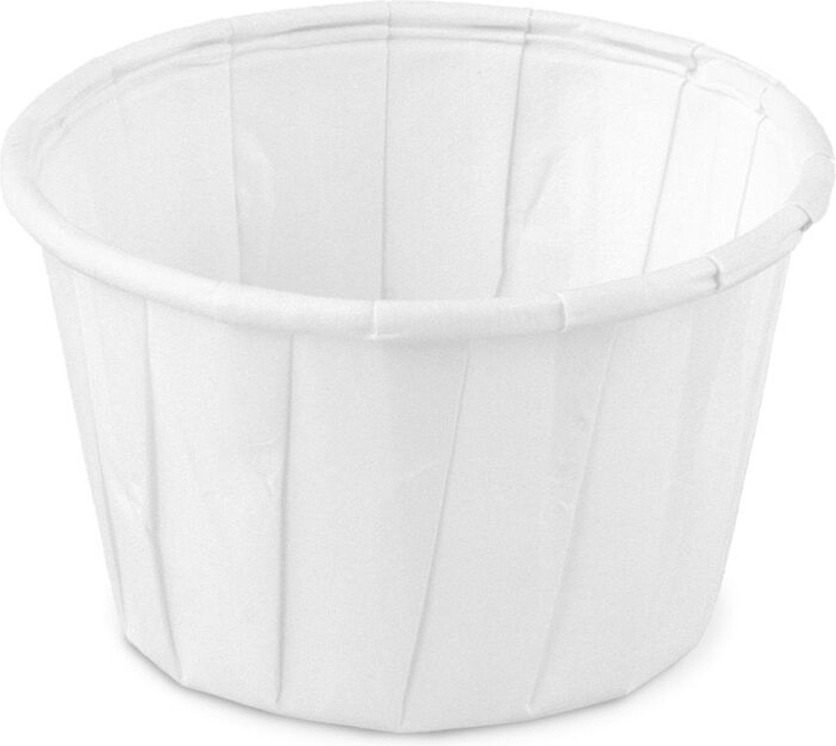Sausbakje papier (FSC®) rond wit ø 5,0 cm / 37 ml | Inhoud: 200 stuks