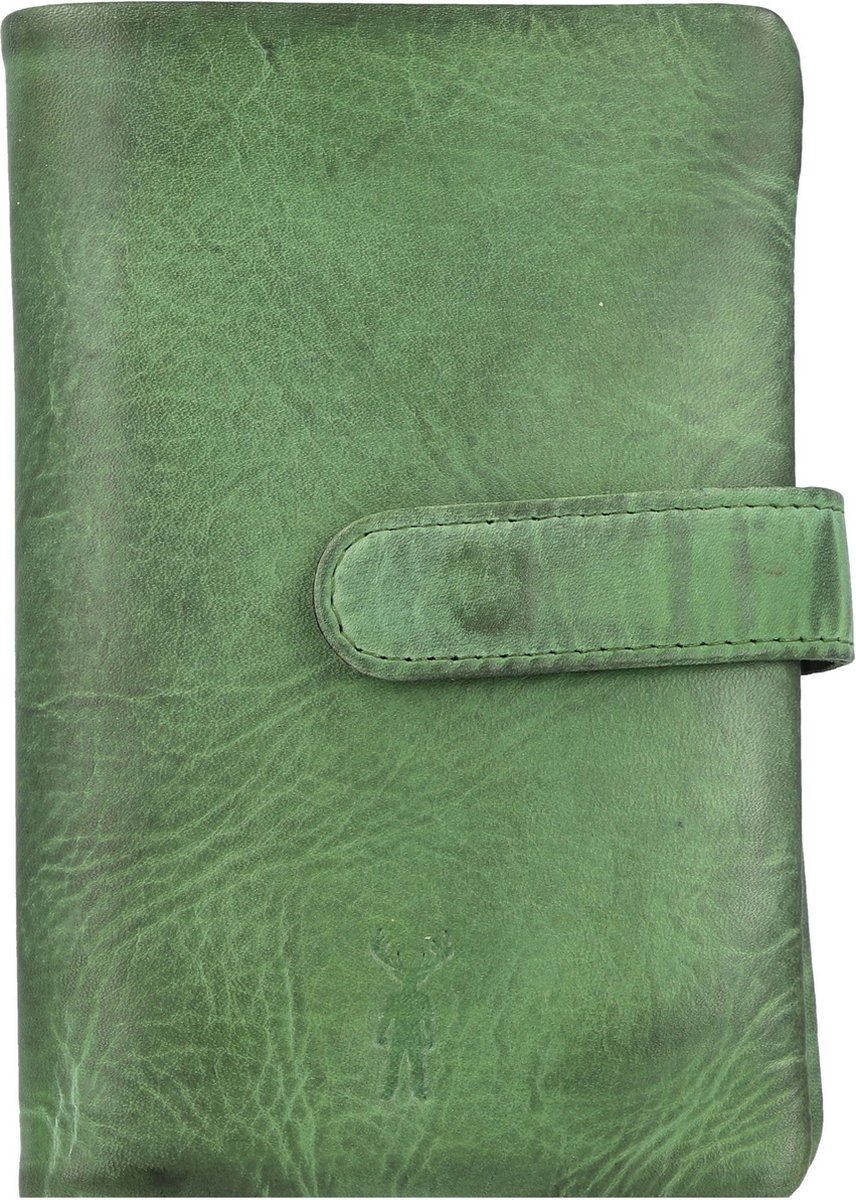 Jack Kinsky Nelson Portemonnee RFID Leer 9,5 cm - Jongens - Staand formaat - grün
