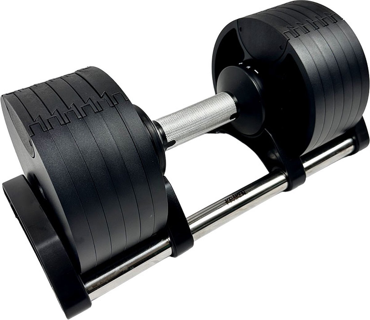 KRAKEN Verstelbare Dumbbell 20 KG | COMPACT Halterset Verstelbaar in Gewicht | Adjustable Fitness Dumbbell | Krachttraining Trainingshalter 20KG | COMPACTE versie dumbbell | UNIEK wordt smaller bij selectie | BETER Chest & Shoulders trainen – foto 2