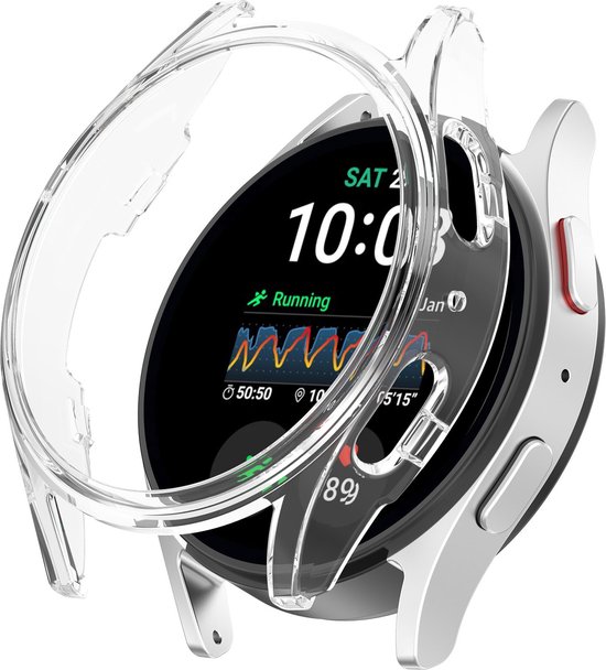 Strap it PC hard case hoesje geschikt voor de Samsung Galaxy Watch 7 40mm transparant bol