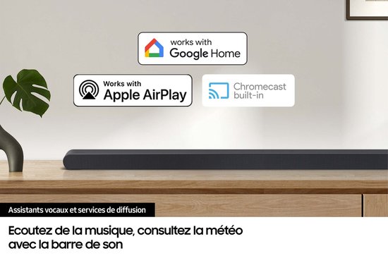 Soundbar - SAMSUNG - S-serie HW-S710D/XE - 3.1 kanalen - 6.5 draadloze subwoofer - Bluetooth - Titaniumzwart van Samsung — afbeelding 5