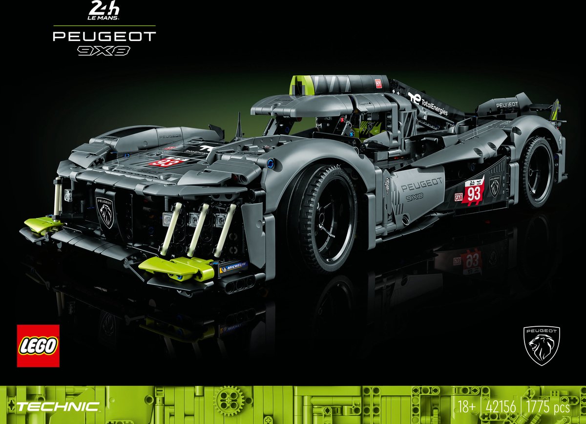 LEGO Technic PEUGEOT 9X8 24H Le Mans Hybrid Hypercar Modelauto Bouwpakket voor Volwassenen - 42156 — afbeelding 21