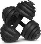 Bol.com Fitby Dumbells - Dumbbells - Verstelbare Dumbells - Halterset - Dumbell Set - Gietijzer - Inclusief Koffer - 20 KG aanbieding