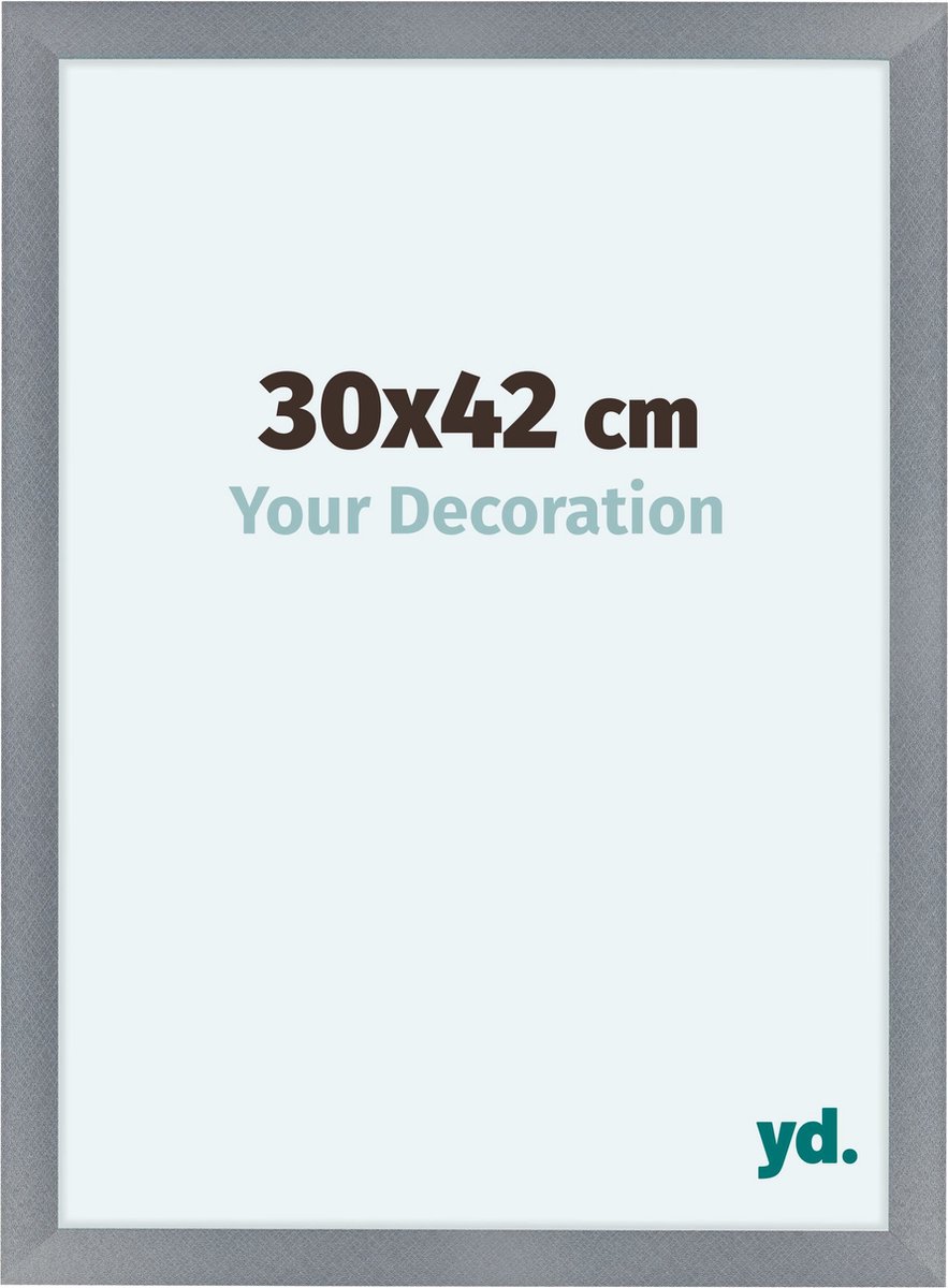 yd. Your Decoration - Fotolijst 30x42 cm - MDF - Aluminium Geborsteld - Como