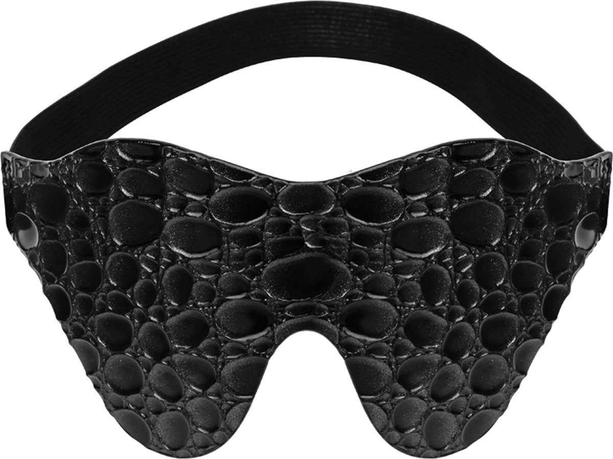 Behave! - Love is Blind - Blinddoek - Druppel Motief - PU Leer - Zwart