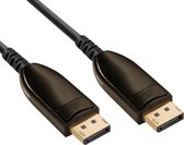 Bol.com Actieve DisplayPort v1.4 Kabel - 8K 60Hz - Verguld - 50 meter - Zwart aanbieding