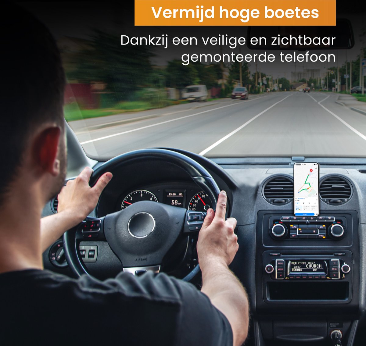 R2B Magnetische Telefoonhouder Auto - 360° Rotatie en Kantelbaar - Dashboard/Console - Telefoonhouders Auto - Gsm Houder Auto - Mobiel Houder Auto - Autohouder - Telefoon Houder - Auto Telefoonhouder - Phone Holder Car – foto 2