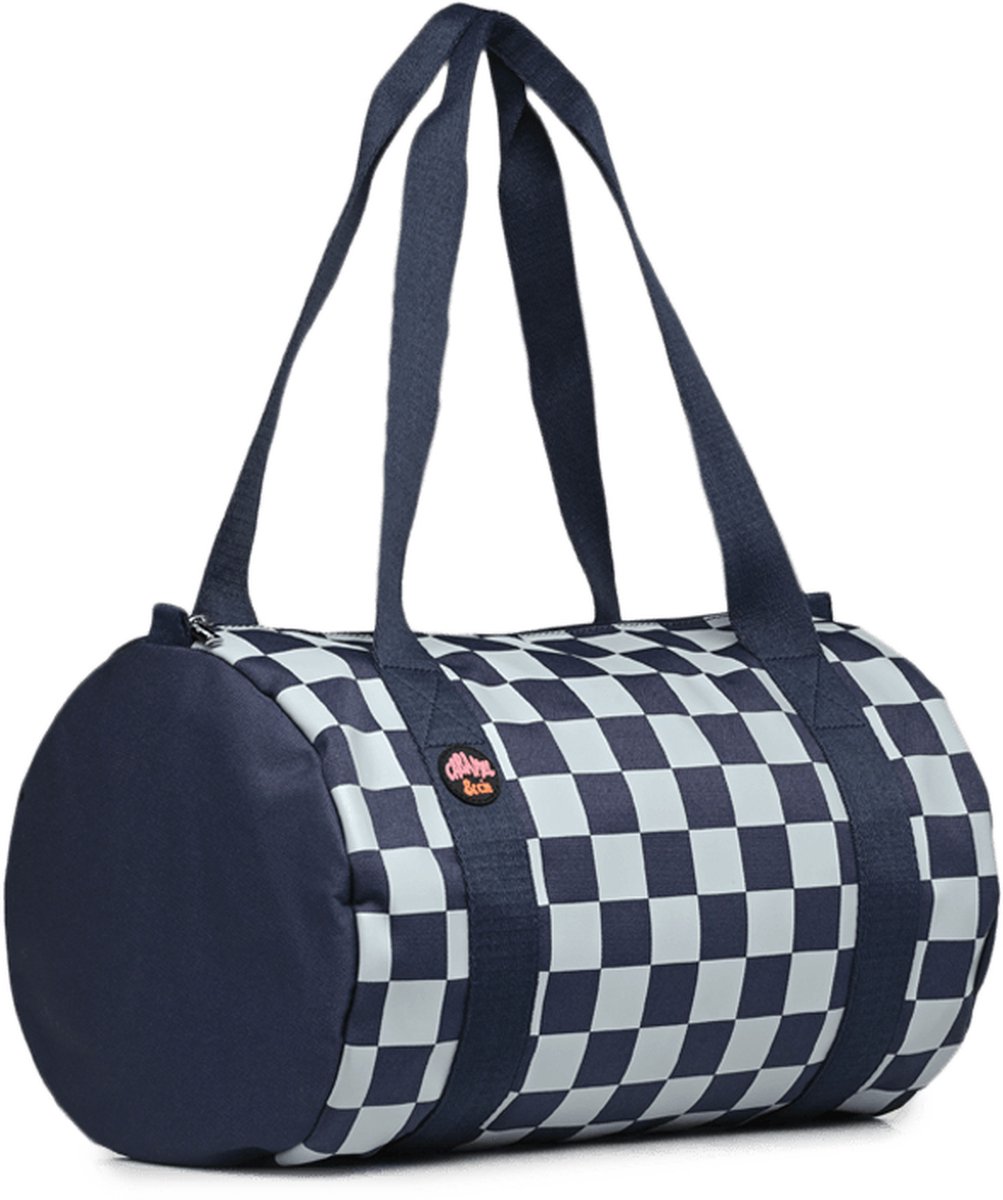 Caramel & Cie Weekendtas/Duffelbag Square - Navy/Sky