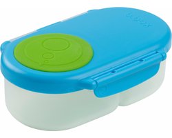 b.box Snackbox - Mini bentobox met 2 Lekvrije Vakken - Ideaal voor Peuters, Lunch & Snacks voor Kinderen - Voor een Heel Stuk Fruit - BPA-vrij