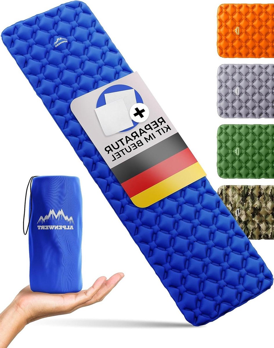 Isomat Outdoor Opblaasbare Slaapmat - Klein Verpakkingsformaat & Ultralicht - Ideaal voor Kamperen en Wandelen