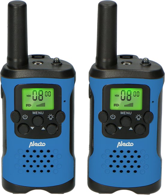 Foto: Alecto fr 115bw walkie talkie voor kinderen en volwassenen set van 2 stuks bereik tot 5 km blauw