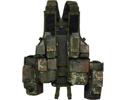 Brandit - Basic flecktarn one size Tactical vest - One size - Groen