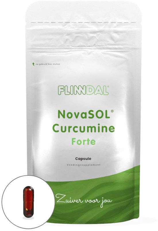 Foto: Flinndal curcumine forte capsules voor soepele gewrichten en sterke botten helpt longen en luchtwegen gezond te houden 90 capsules