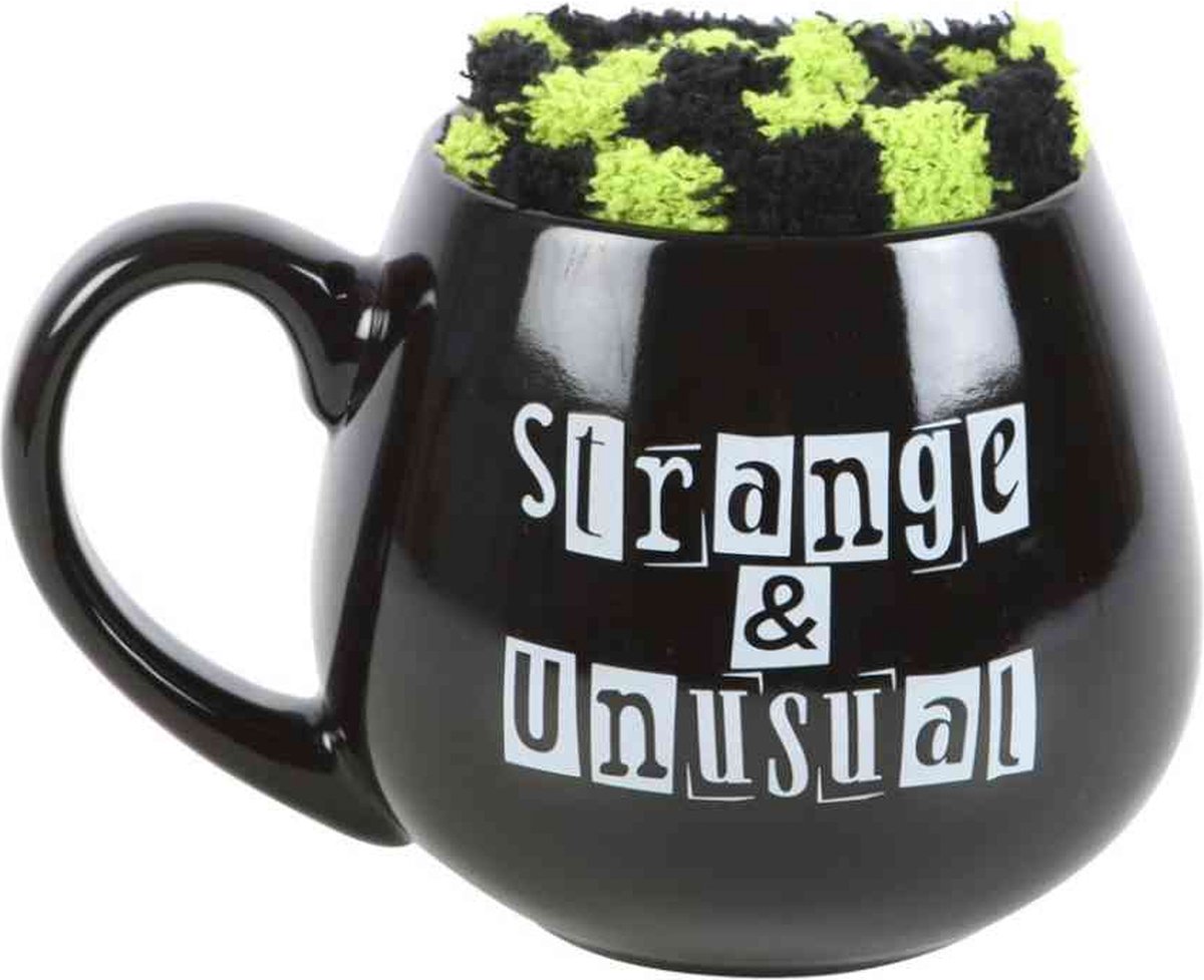Something Different - Strange & Unusual Beker & Sokken Set - Zwart/Wit
