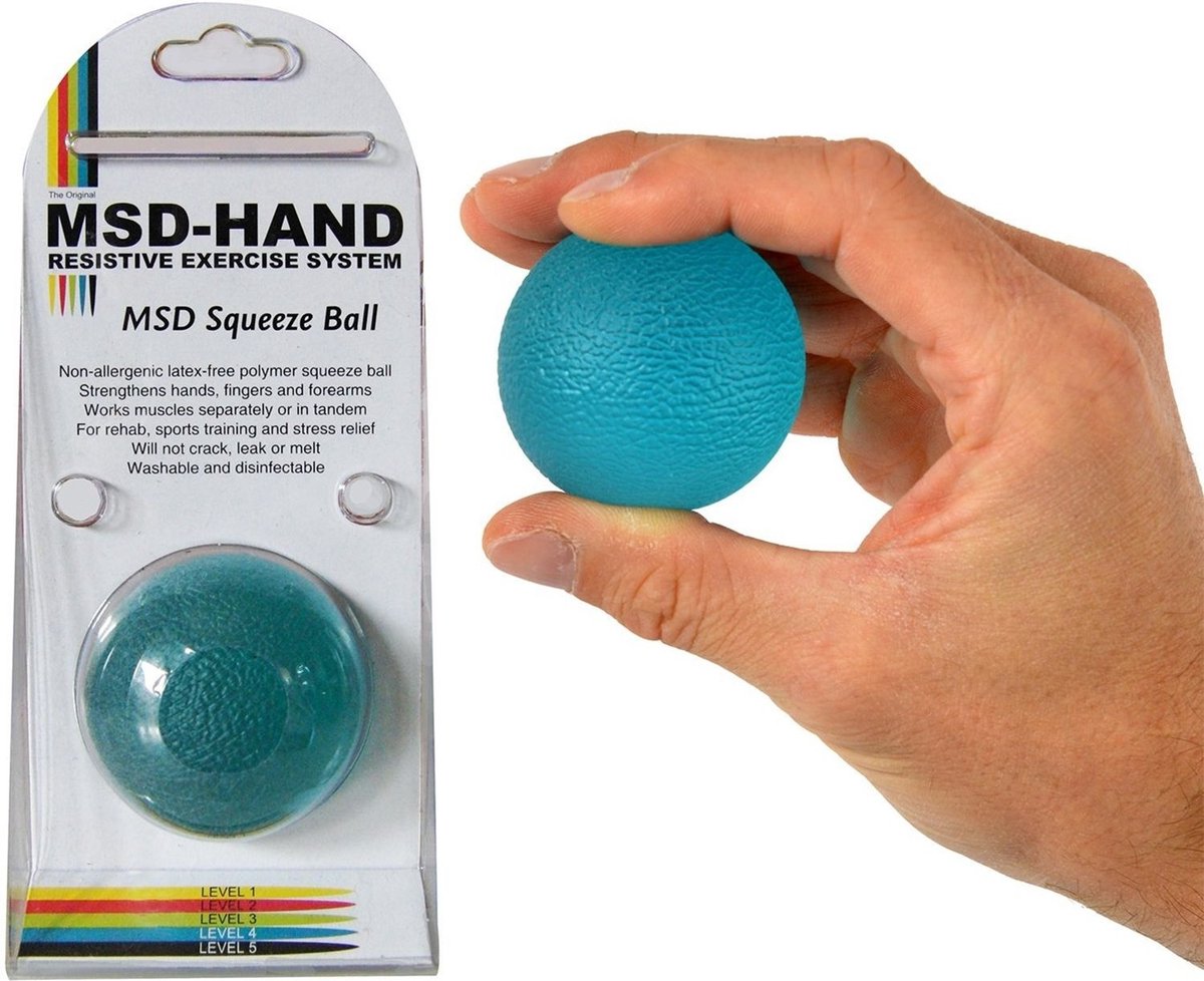 Goedkoopste MoVeS Squeeze Ball | 50mm | Firm - Blue
