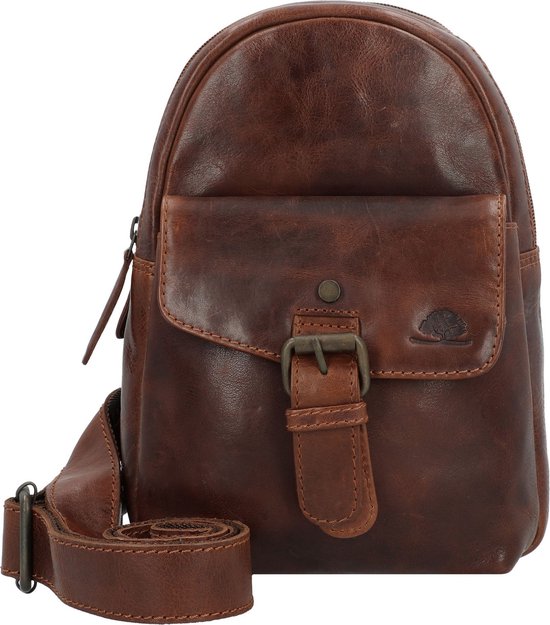 Greenburry Vintage Schoudertas Leer 22 cm brown