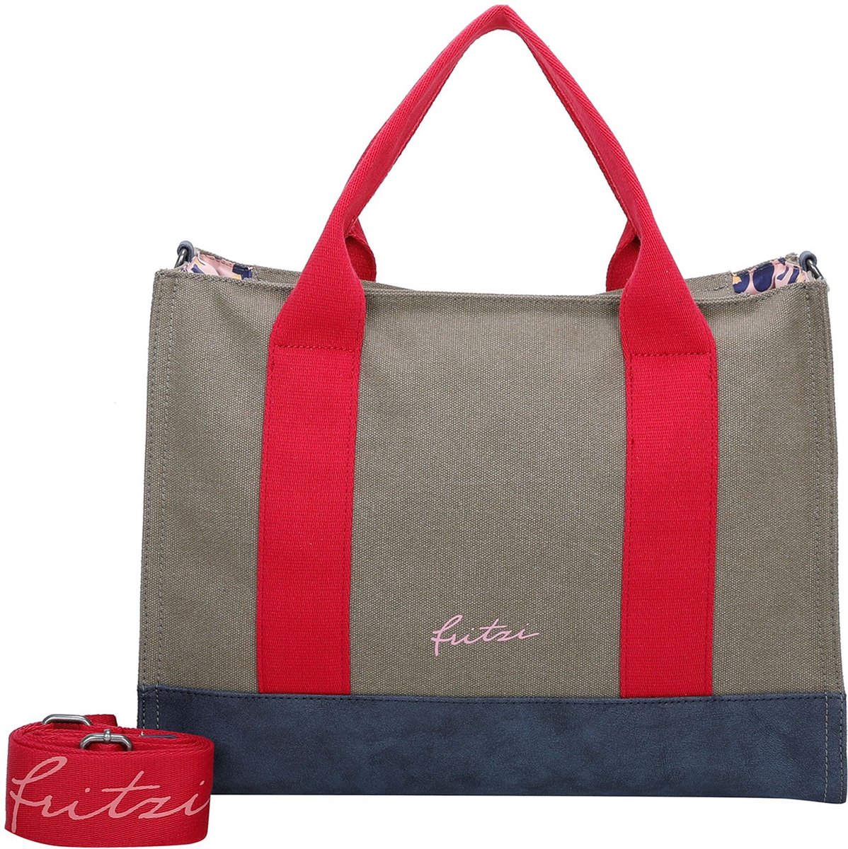 Fritzi aus Preußen Schoudertas Canvas Tote Bag Olive Kaki