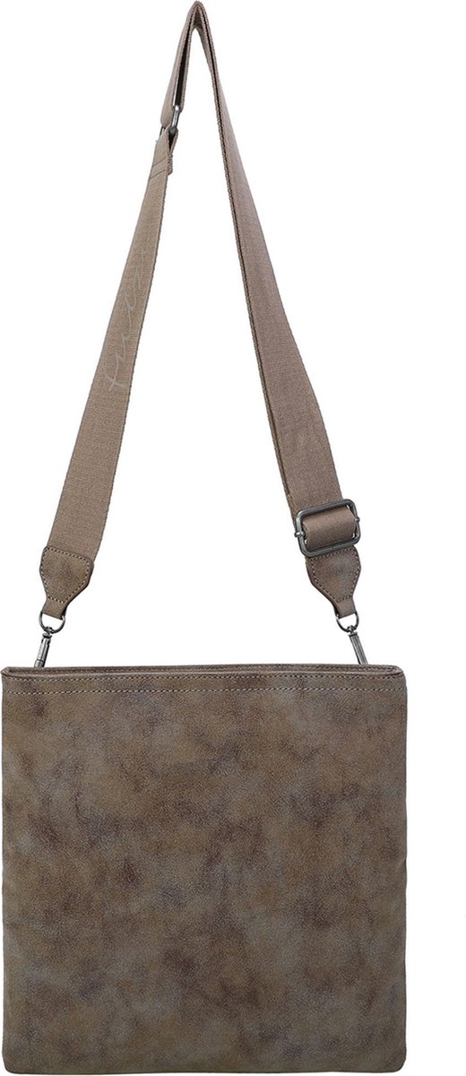 Fritzi aus Preußen Schoudertas Vintage Ronja Cross Body Old Wood Beige